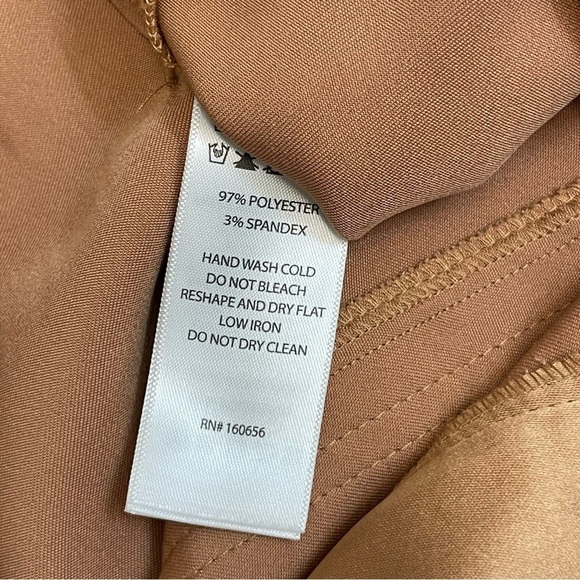 NEW Bailey 44 Gold Satin Cargo Pocket Straight Leg Ankle Pants - Picture 6 of 12